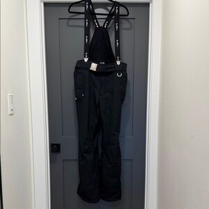 Black Women's Suspender Pants